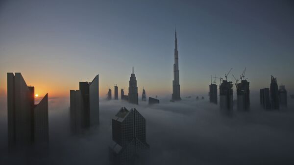 Сверхвысотный небоскреб Бурдж-Халифа в Дубае