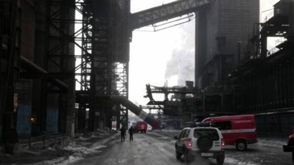 Пожар на ленте углеподачи Магнитогорского металлургического комбината
