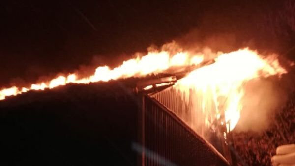 Пожар на птицефабрике в Сергиевом Посаде Московской области