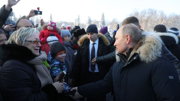 Владимир Путин общается с жителями Санкт-Петербурга. 27 января 2019