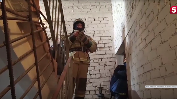Опубликовано видео с места обрушения перекрытий в пермской многоэтажке