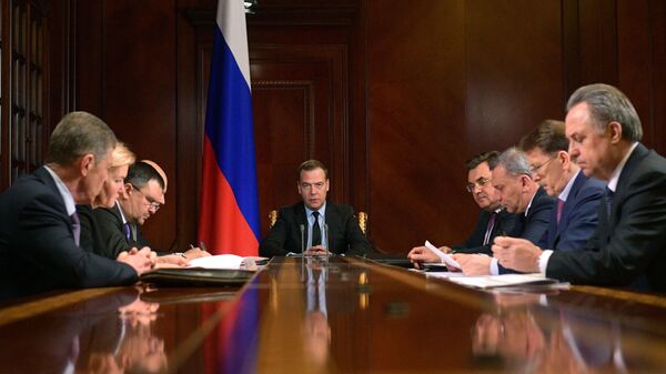  Дмитрий Медведев проводит заседание президиума Совета при президенте РФ по стратегическому развитию и национальным проектам. 28 января 2019