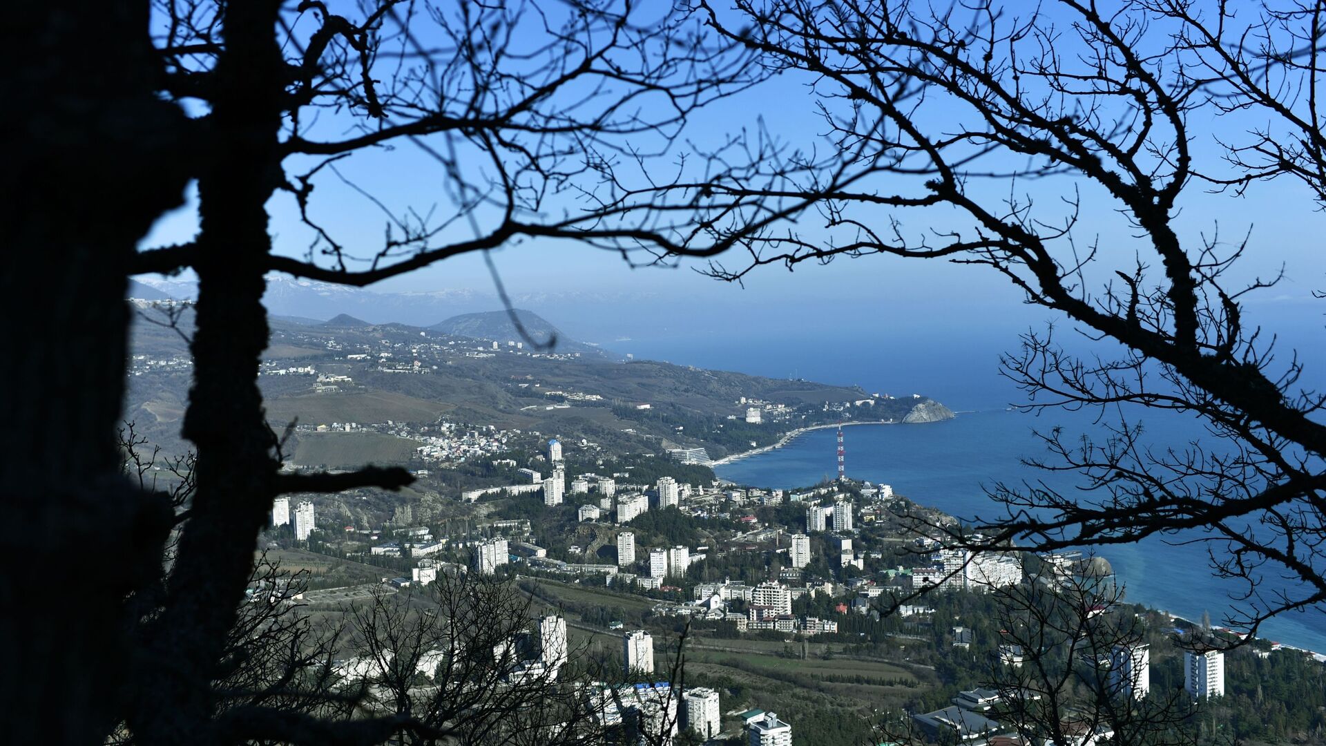 Вид на поселок Партенит на побережье Черного моря в Крыму - РИА Новости, 1920, 27.08.2019