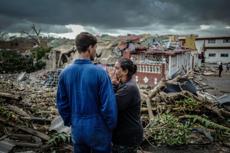 Последствия торнадо в Гаване, Куба