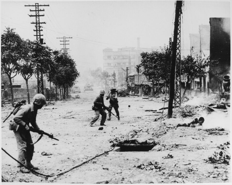 Бой на улицах Сеула. Сентябрь 1950 года