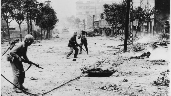 Бой на улицах Сеула. Сентябрь 1950 года