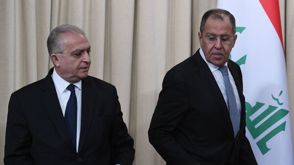 Министр иностранных дел РФ Сергей Лавров и министр иностранных дел Ирака Мухаммед Али аль-Хаким во время встречи в Москве. 30 января 2019 