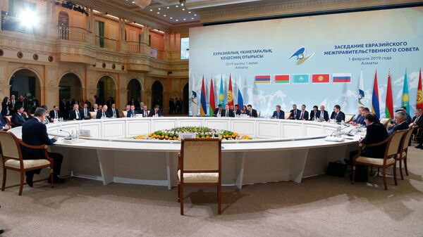 Заседание в расширенном составе Евразийского межправительственного совета в Алма-Ате