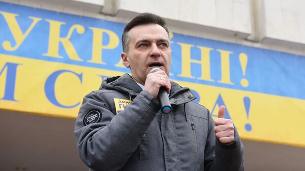 Кандидат на пост президента Украины от партии Сила людей Дмитрий Гнап
