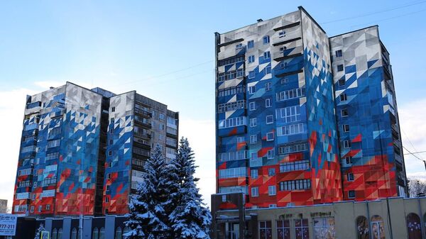 Проект обновления фасадов трех высоток города Советска, Калининградская область