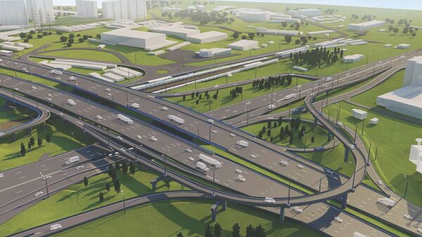 Проект развязки на пересечении МКАД с Волоколамским шоссе