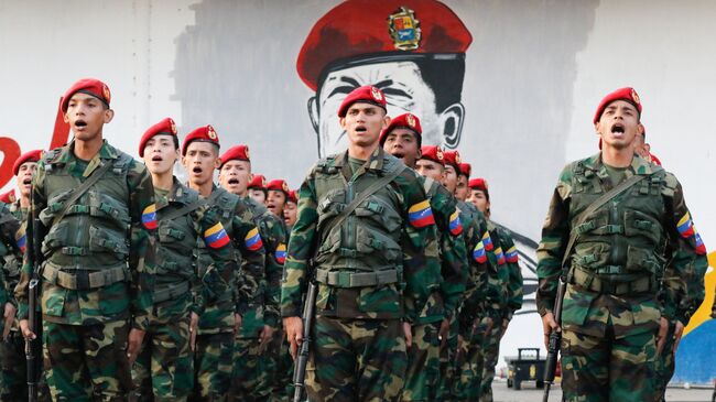 Солдаты в Маракае, Венесуэла. 4 февраля 2019 