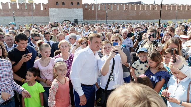 В день открытия Казанской набережной в Туле