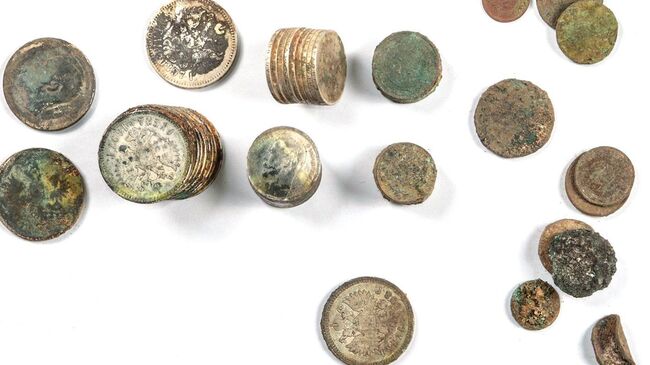 Клад из монет XIX–XX веков нашли при раскопках на Долгоруковской улице в Москве. 7 февраля 2019