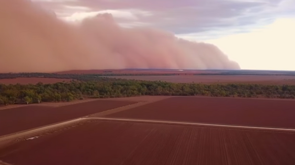 Марсианская песчаная буря на юге Австралии попала на видео