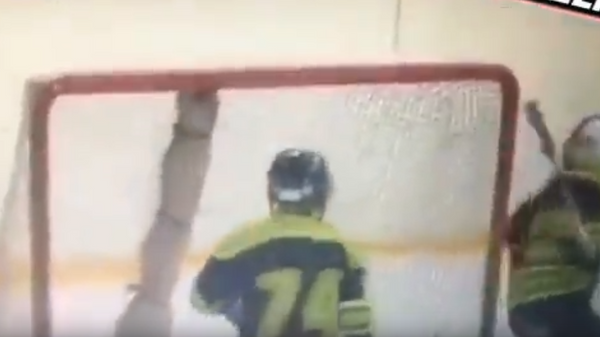 Опубликовано видео начала конфликта со стрельбой на хоккейном матче