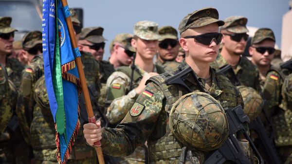 Военнослужащие армии Германии на учениях НАТО 