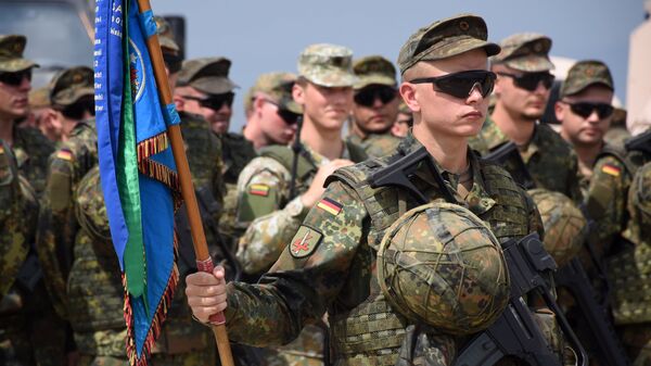Военнослужащие армии Германии на учениях НАТО 