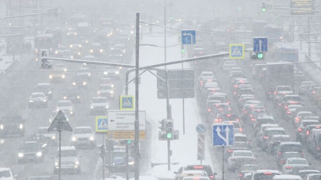 Снегопад в Москве