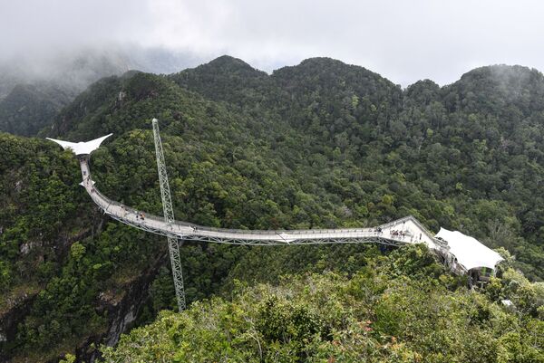Небесный мост Langkawi в Малайзии