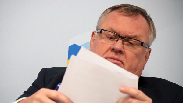 Президент - председатель правления банка ВТБ Андрей Костин на Российском инвестиционном форуме в Сочи