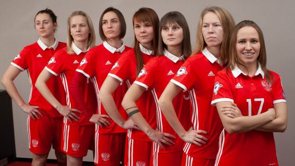 Игроки женской сборной России по мини-футболу