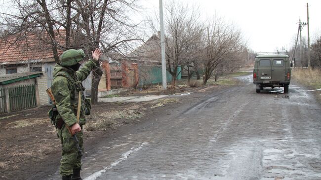 Последствия обстрела в Донбассе