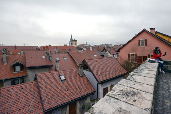 Крыши старого города в Анси