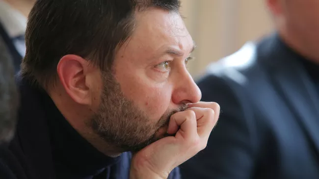 Руководитель портала РИА Новости Украина Кирилл Вышинский на заседании в Херсонском апелляционном суде. 21 февраля 2019 