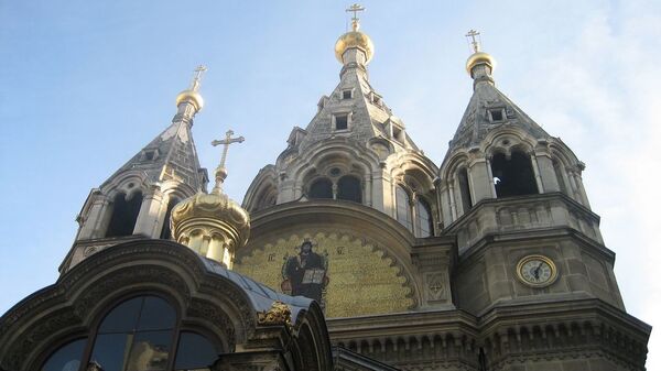 Кафедральный собор экзархата православных русских церквей в Западной Европе Собор Александра Невского в Париже 