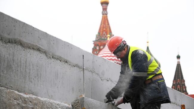 Ремонтные работы на Москворецком мосту