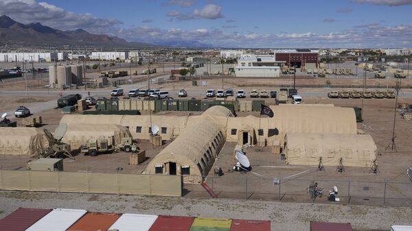 Тренировочный лагерь на территории военной базы США Форт-Худ