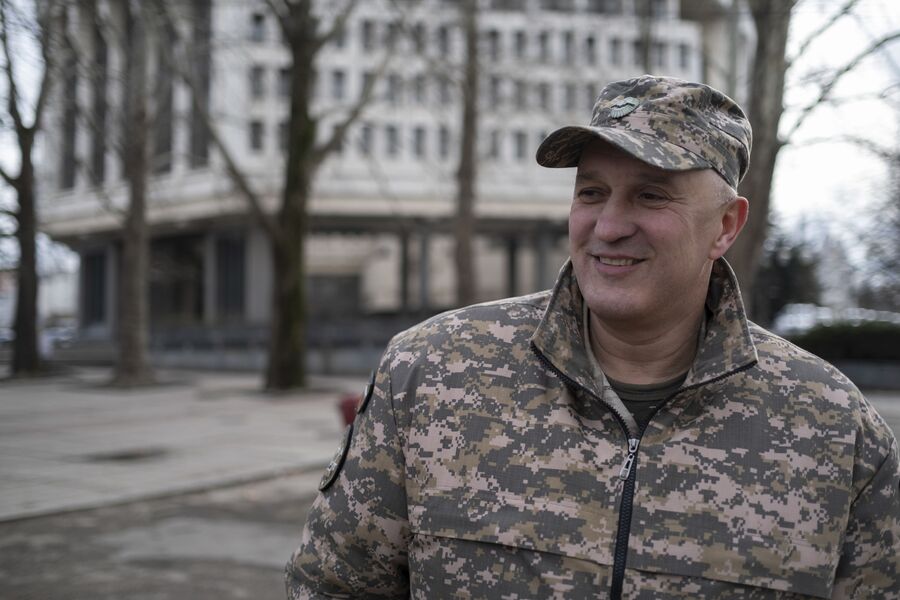 Заместитель командира полка Народного ополчения Республики Крым Виктор Аносов  