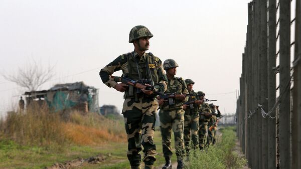 Индийские военные на границе с Пакистаном