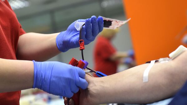 Работа станции переливания крови