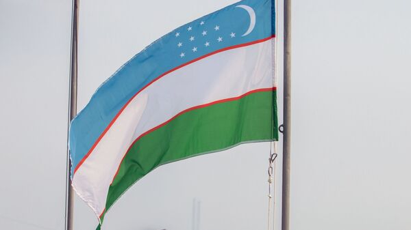 Флаг Узбекистана. Архивное фото