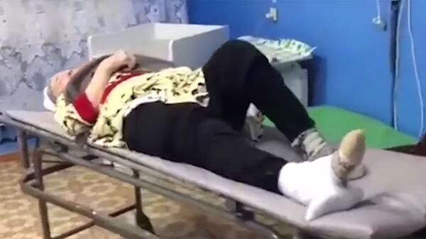 Пациентка Кушнаренковской центральной районной больницы, которой сделали шину из части швабры