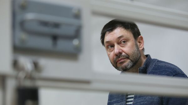 Руководитель портала РИА Новости Украина Кирилл Вышинский в Херсонском апелляционном суде