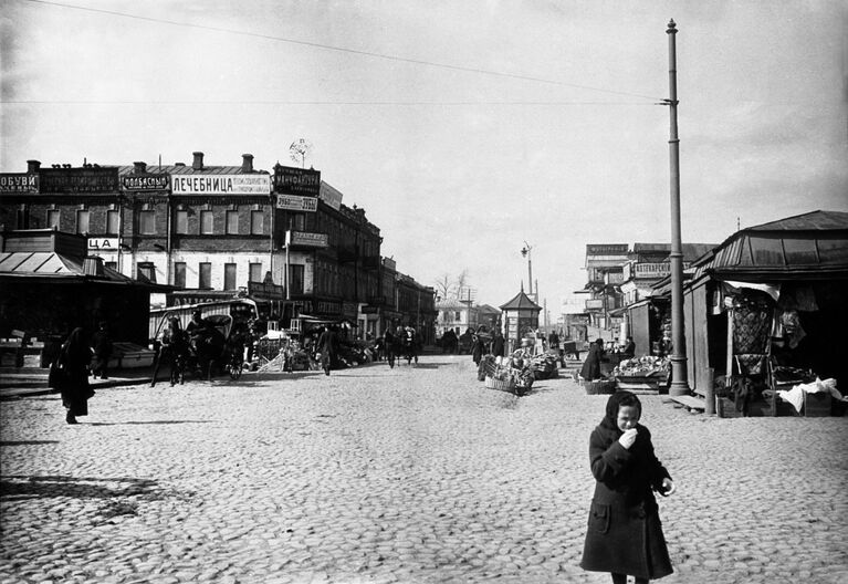 Старая Москва. Александровская улица (сейчас Октябрьская) в Марьиной Роще