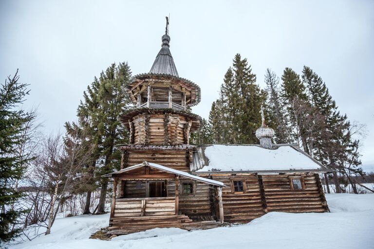 Часовня Знамения Пресвятой Богородицы в урочище Корба в Медвежьегорском районе Республики Карелия