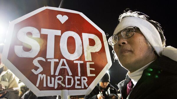 Протесты против смертной казни в Калифорнии 