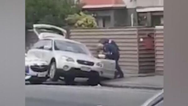 Опубликовано видео задержания одного из открывших стрельбу в Новой Зеландии 