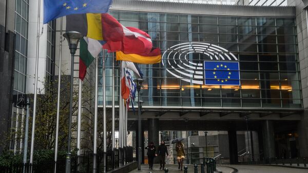 Здание Европейского парламента в Брюсселе. Архивное фото
