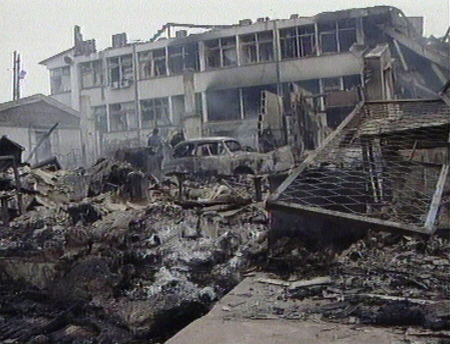 Приштина после бомбардировки