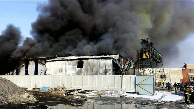 Пожар на литейно-механическом заводе в Советском округе города Омска. 19 марта 2019