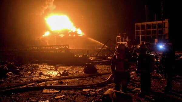 Взрыв на химзаводе в китайской восточной провинции Цзянсу