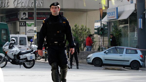 Сотрудники полиции в Греции