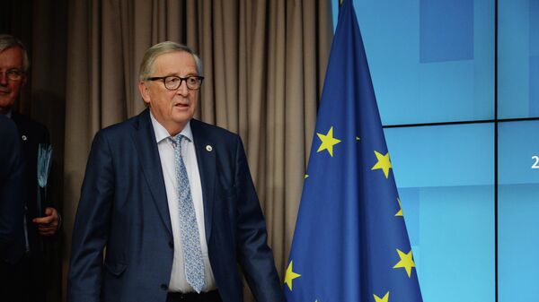 Председатель Европейской комиссии Жан-Клод Юнкер на саммите глав государств и правительств Евросоюза в Брюсселе