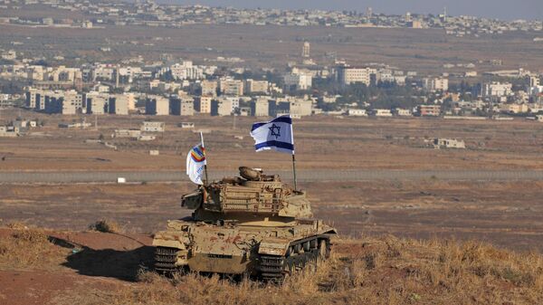 Израильский танк на Голанских высотах