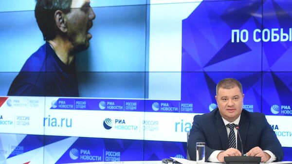 Подполковник Службы безопасности Украины Василий Прозоров на пресс-конференции в МИА Россия сегодня 